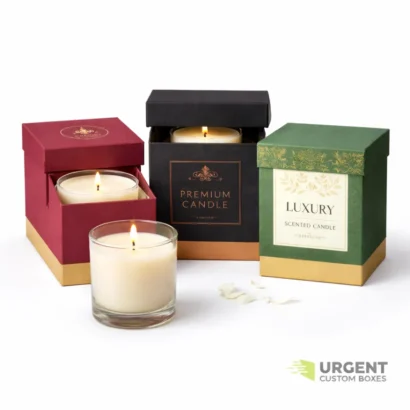 Custom rigid candle boxes with luxury packaging