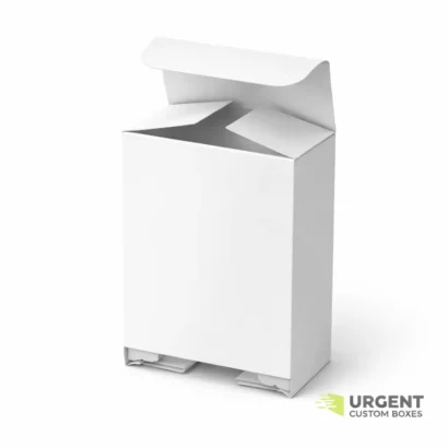 White tuck end snap lock bottom box with logo