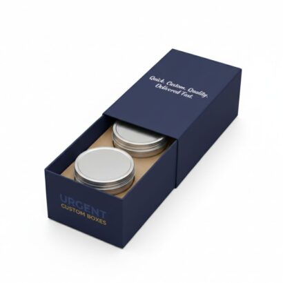 Custom candle tin box packaging with durable material