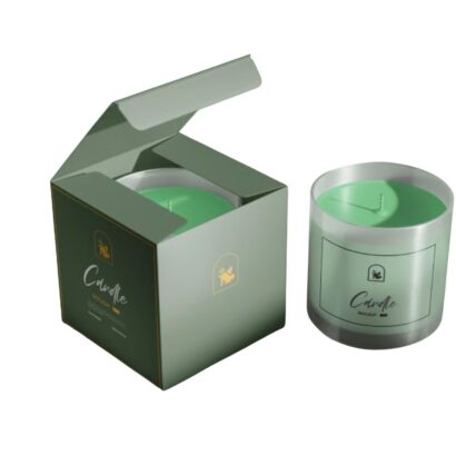 Luxury custom candle box designed for glass jar candles