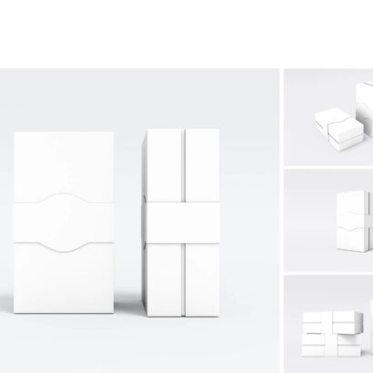 Custom candle packaging sleeve with premium printed design