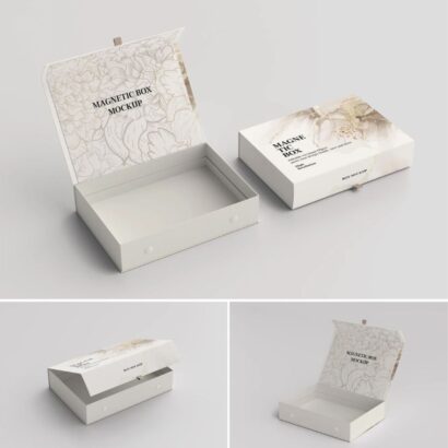 Rigid magnetic closure candle packaging box for high-end candles