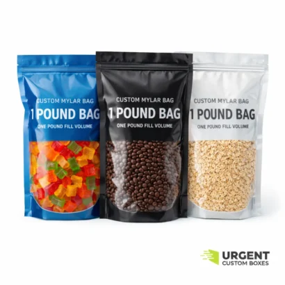 Custom 1 lb Mylar bags for one-pound fills