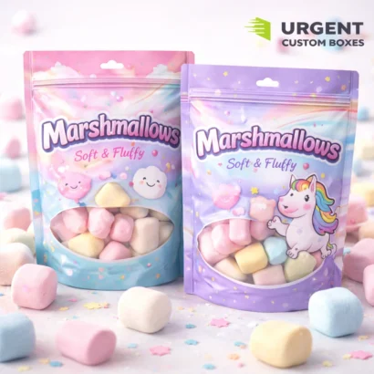 Custom Marshmallow Mylar Bags for Soft, Fluffy Candy