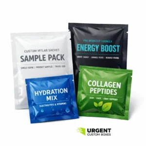 Custom mylar sachet packaging for samples and single-serve products
