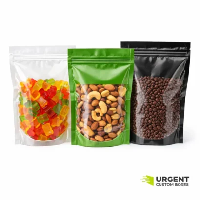 Custom ziplock Mylar bags for resealable packaging with printed logo