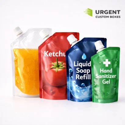 Spouted Stand-Up Barrier Pouches for Liquids, Sauces & Refills