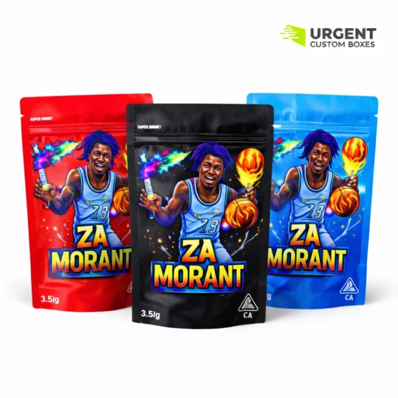 Za Roc Sticker Za Morant 3.5g Custom UV Sticker Mylar Bags | Exotic Eighth Packaging