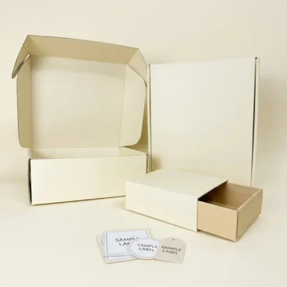 Premium cream custom Coloured mailer and drawer boxes