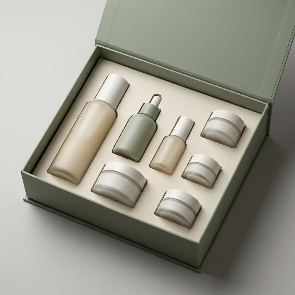Custom cosmetic packaging box with foam insert