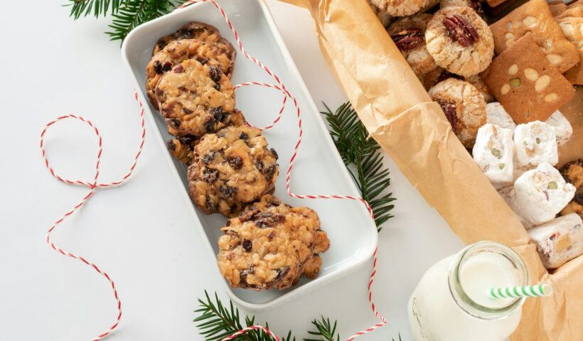 Cookies packed tightly in a box ready for shipping