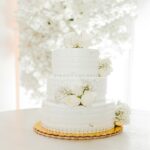 Three tier wedding cake that needs dowels and a drum for transport